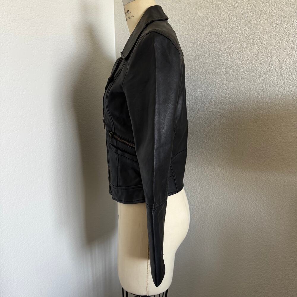 Takara | P.U. Biker Style Jacket size S - Picture 4 of 9